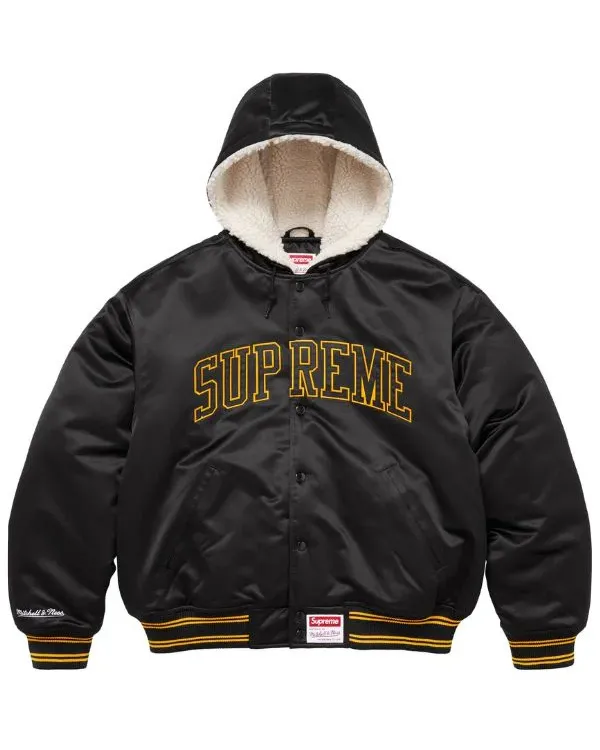 Supreme Mitchell & Ness Satin Varsity Jacket