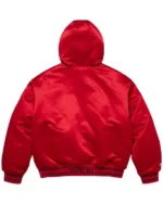 Supreme _Mitchell & Ness Lined Hooded Satin Varsity Jacket back