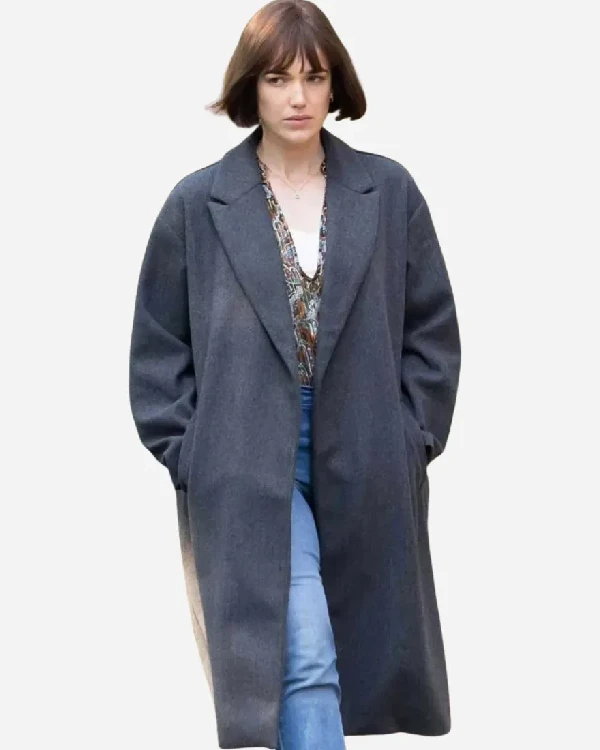 Suspicion S01 Elizabeth Henstridge Grey Wool Coat
