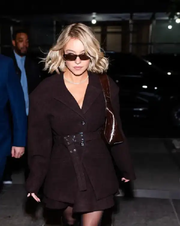 Sydney Sweeney New York City 2025 Wool Coat