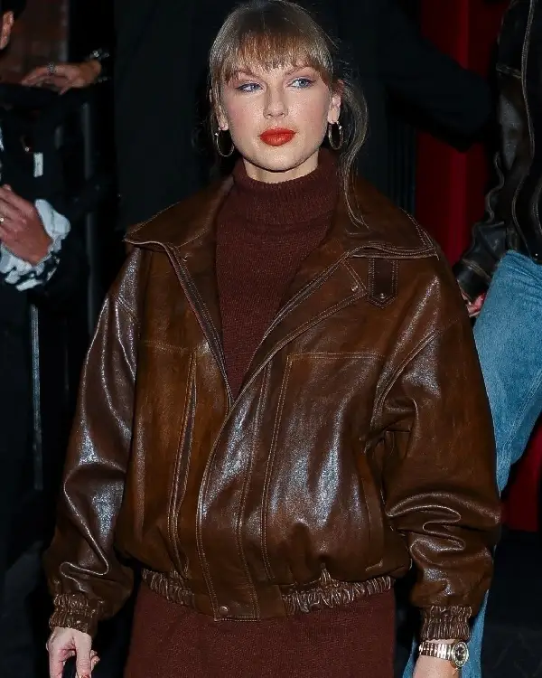 Taylor Swift Chez Margaux NYC Leather Jacket for sale