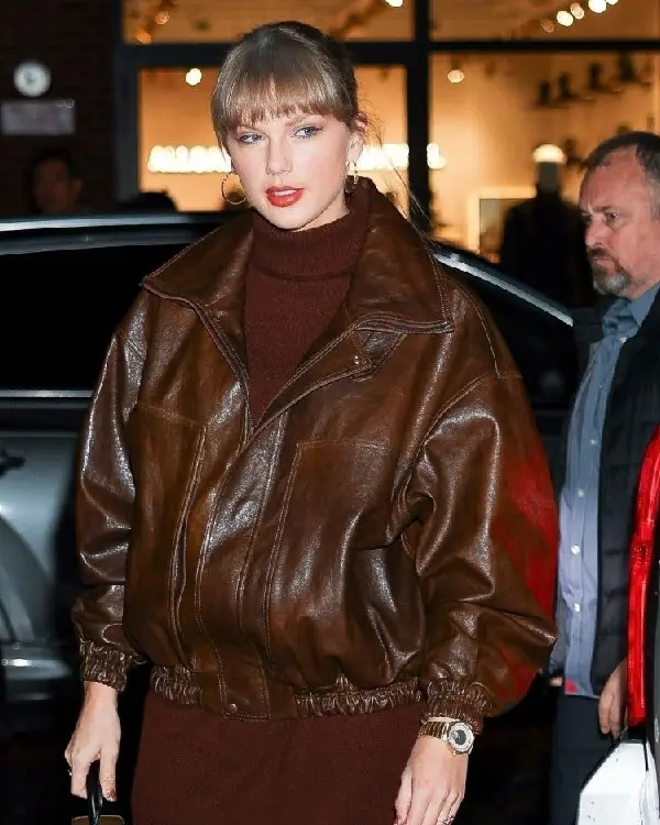 Taylor Swift Chez Margaux NYC Leather Jacket