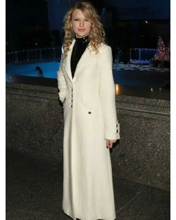 Taylor Swift White Trench Coat sale
