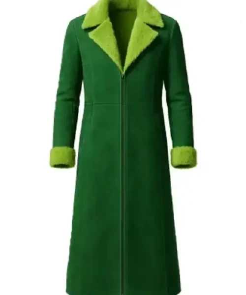 The Grinch Green Suede Coat