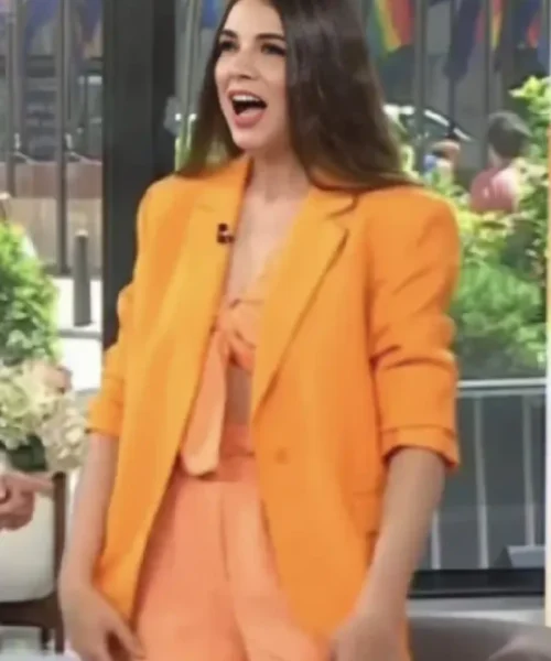 The Today Show Erica Wark Orange Blazer