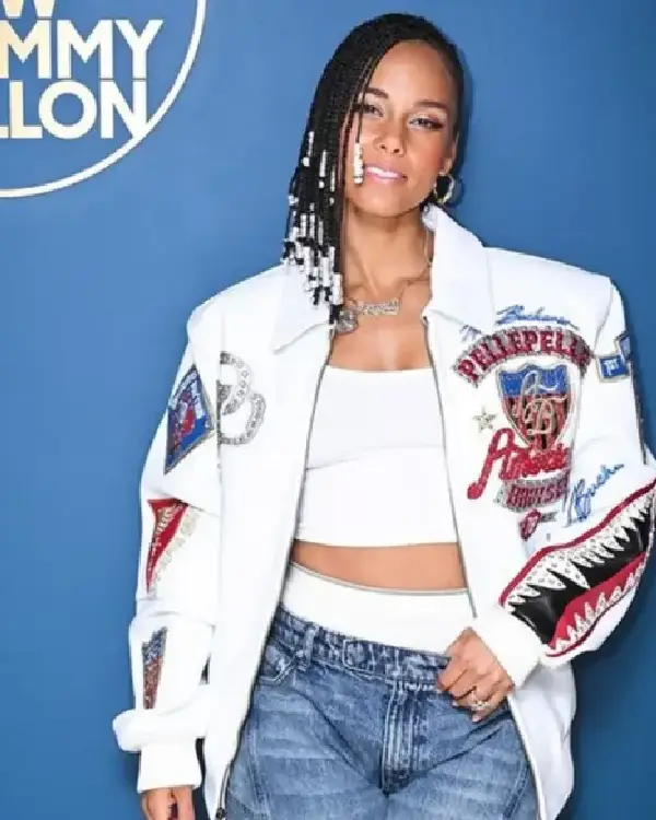 The Tonight Show Alicia Keys Bomber Jacket sale