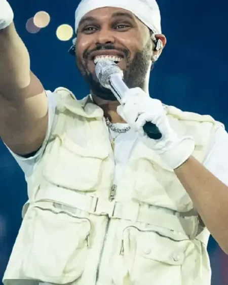 The Weeknd After Hours Til Dawn Tour White Vest – Iconic Concert Inspired