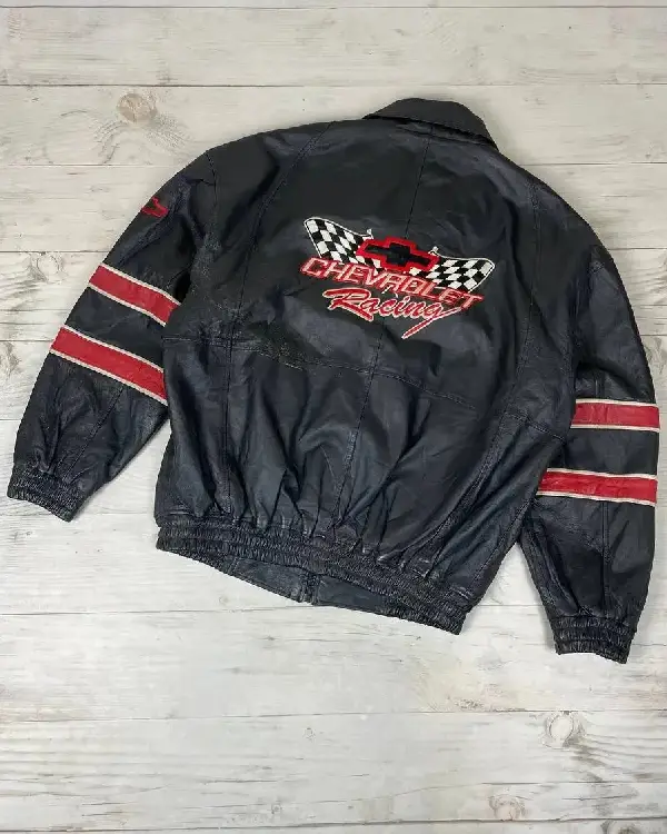 Vintage Chevrolet Racing Leather Jacket