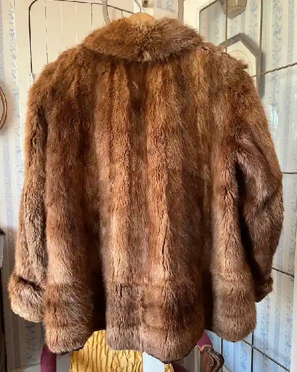 Vintage Mink Fur Brown Fur Jacket back