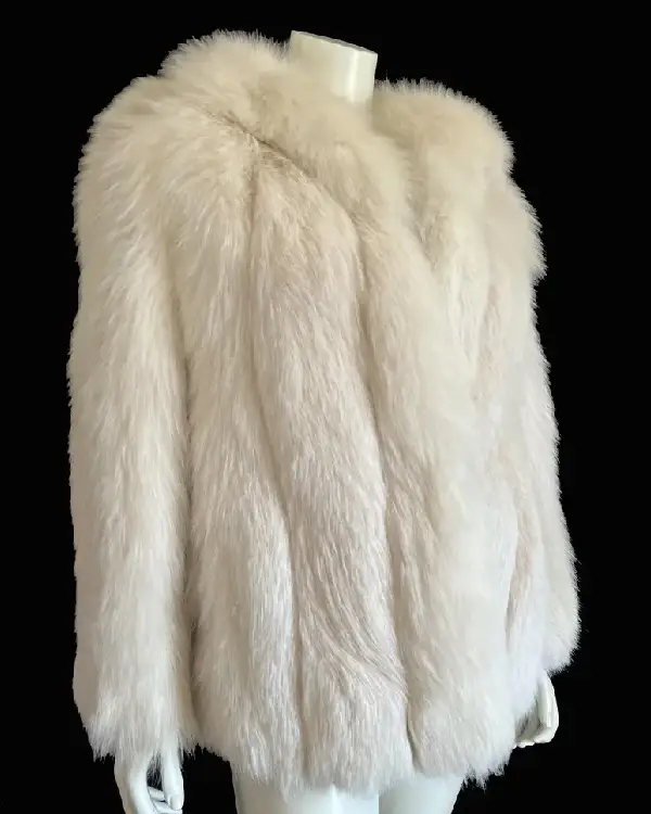 White Mink Fur Winter Jacket