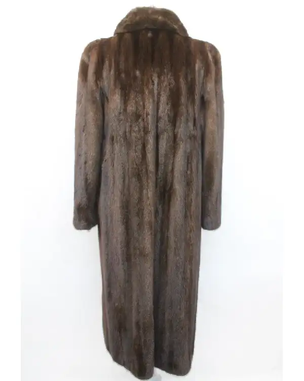 Women Mahogany Mink Fur Coat