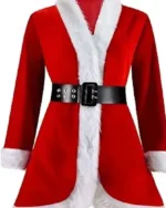 Women Red Santa Costume Coat