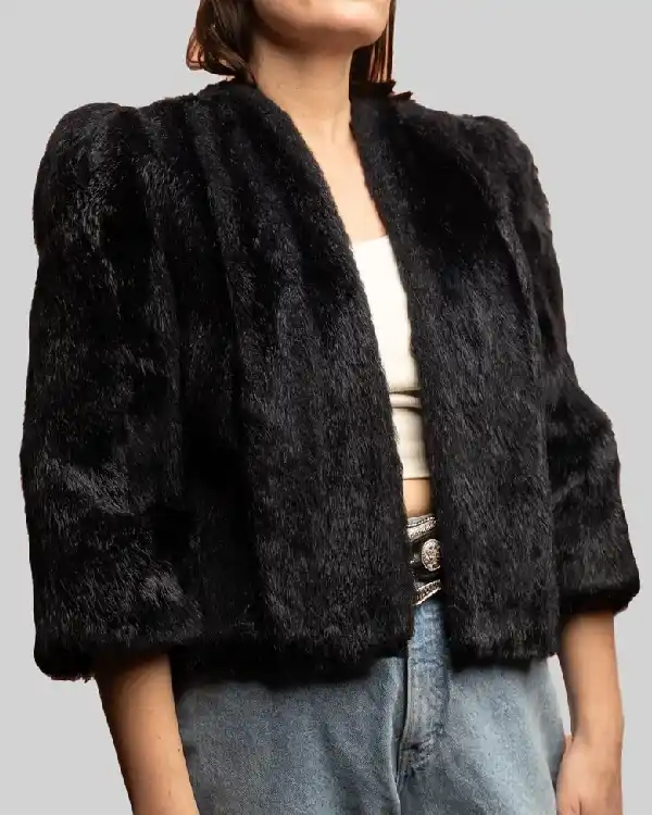 Women's Black Mink Fur Jacket