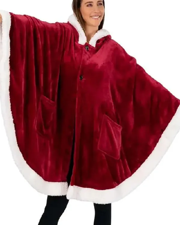 Wrap Up Warm & Festive With This Red Hooded Christmas