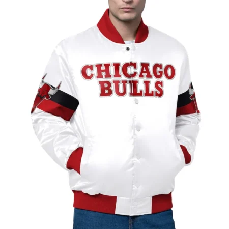 chicago bulls triple option white jacket