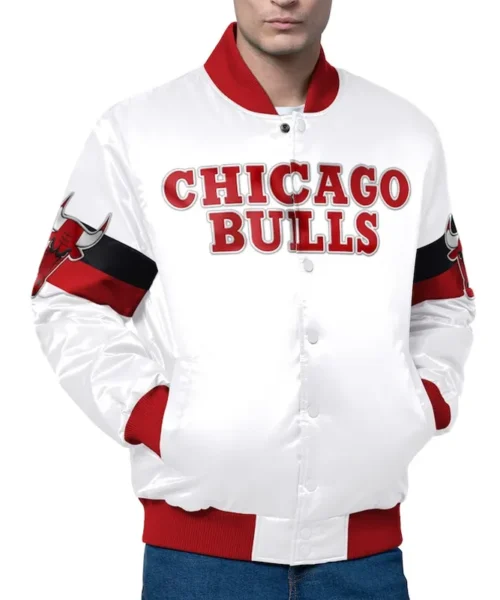 chicago bulls triple option white jacket