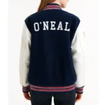 crawford high school blue and white varsity jacket