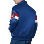 detroit pistons triple option varsity satin jacket