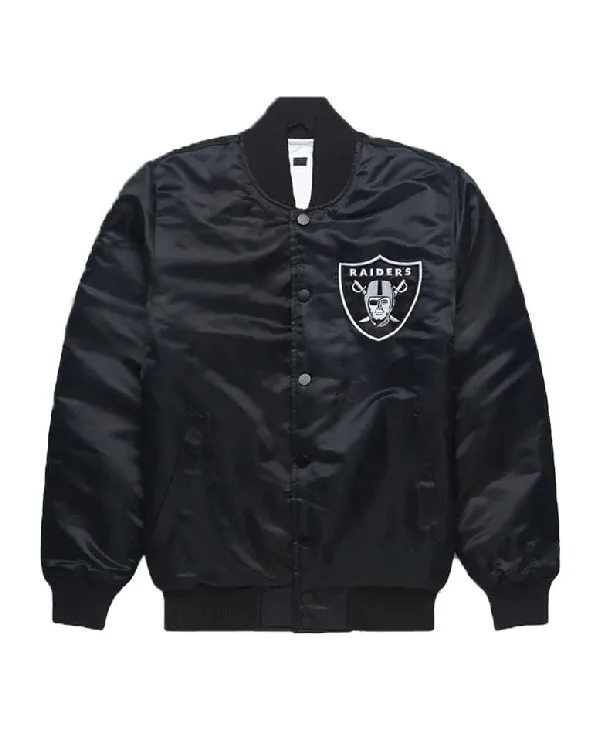 john gotti Black raiders jacket