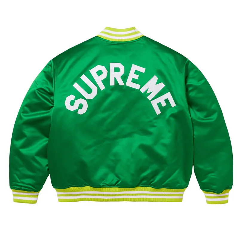 supreme satin jacket