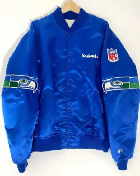 1990s Seattle Seahawks Royal Satin Jacket