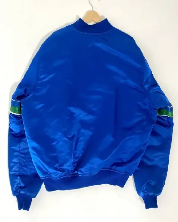1990s Seattle Seahawks Royal Satin Jacket sale