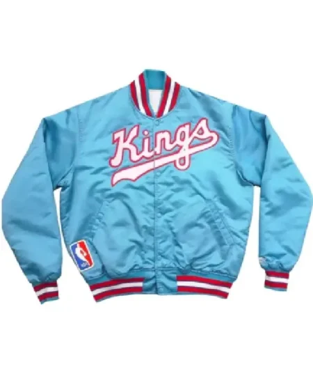 80s Sacramento Kings Mint Satin Jacket