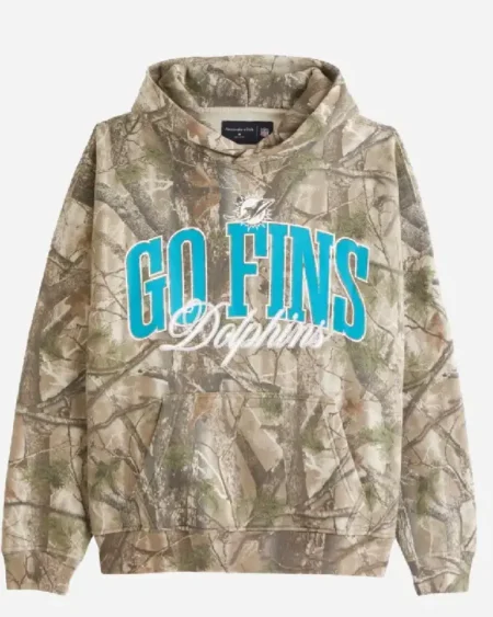 Abercrombie Miami Dolphins Camo Hoodie sale