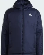 Adidas Essentials Insulated Blue Hooded Jacket
