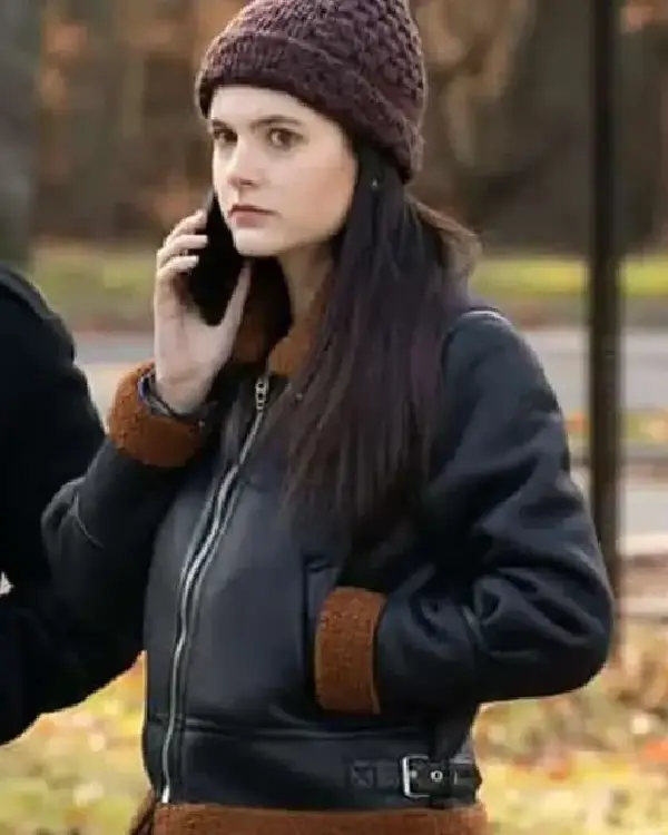 Ainsley Seiger Law and Order SVU Leather Jacket sale