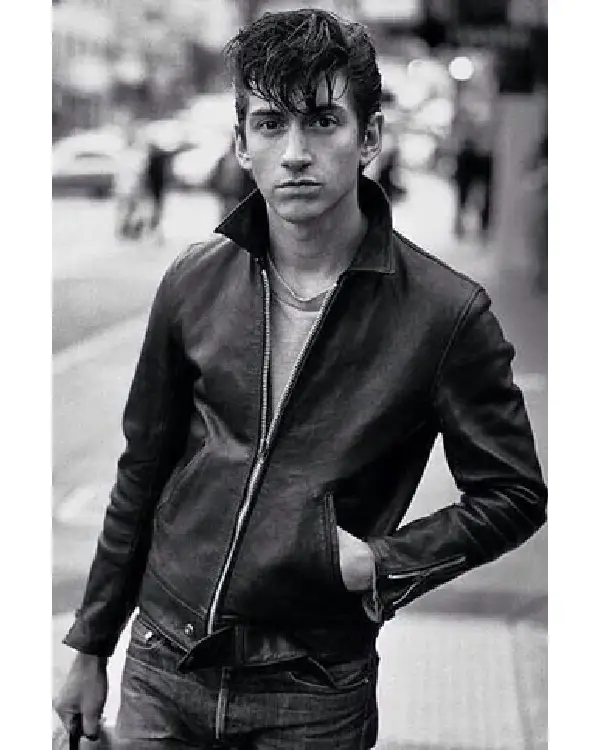 Alex Turner Black Leather Jacket