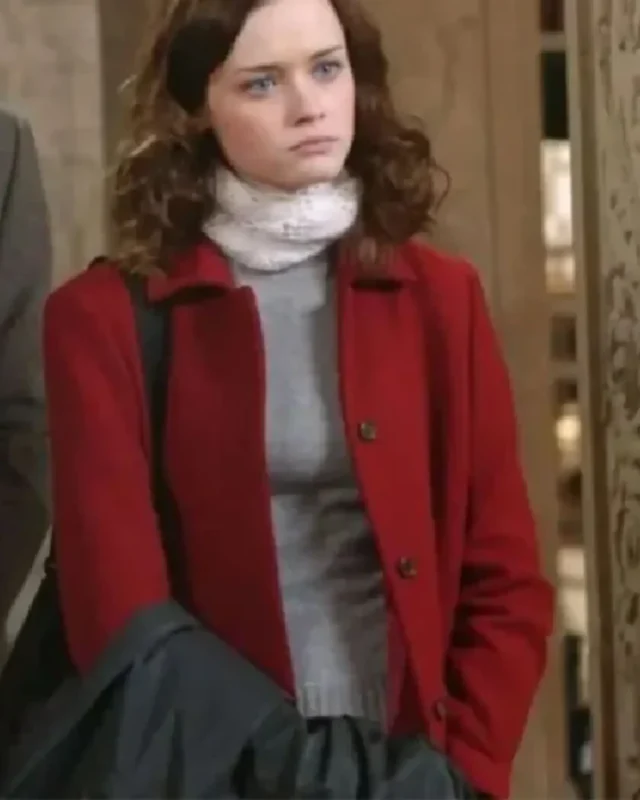 Alexis Bledel Gilmore Girls S05 Red Wool Coat sale