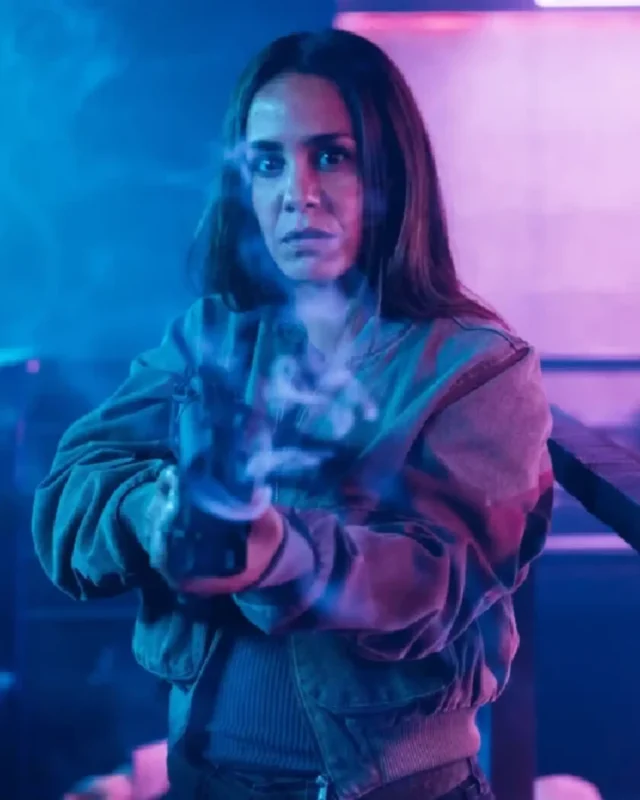 Alice Belaïdi K.O. 2025 Green Bomber Jacket