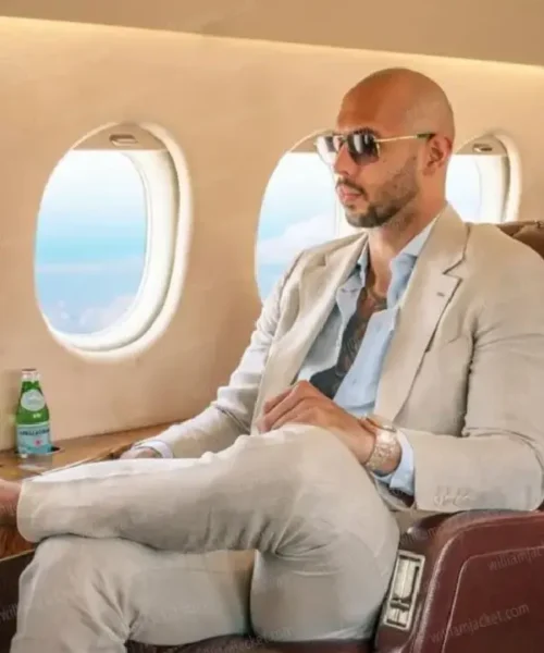 Andrew Tate Beige Suit