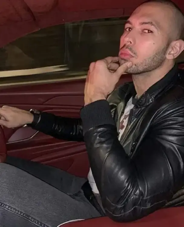 Andrew Tate Black Bomber leather Jacket