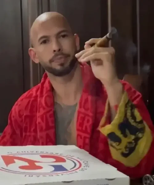 Andrew Tate Versace Red Robe