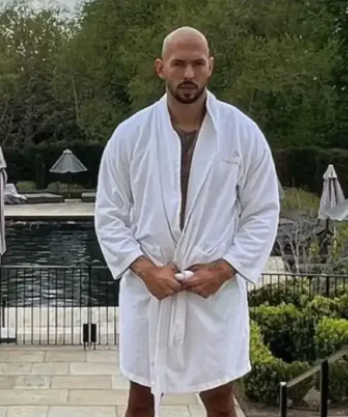Andrew Tate White Bath Robe