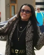Ariana Debose Love Hurts Leopard Coat sale