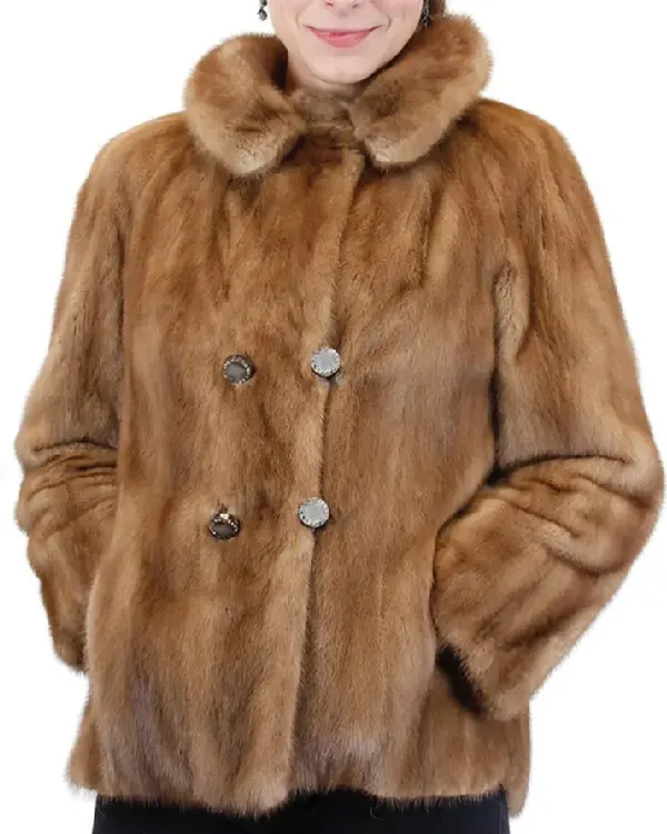 Avery Brown Fur Coat