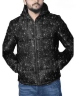 Black Bandana Puffer Jacket