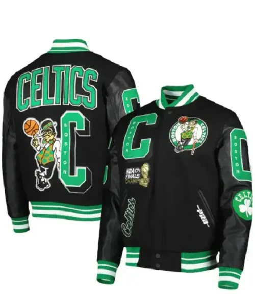 Boston Celtics Black Championship Jacket