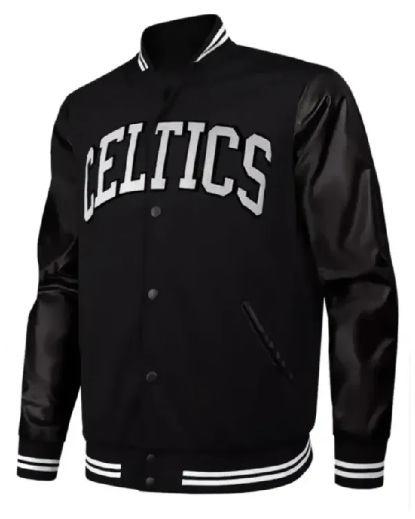 Boston Celtics Black Varsity Jacket