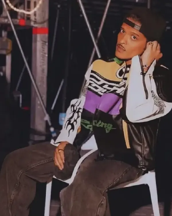 Bruno Mars Blackpink LA Deadline World Tour Leather Jacket