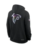 Buy Atlanta Falcons Nike Black 2025 NFL Crucial Catch Sideline Standard Issue Dri-FIT Hoodie
