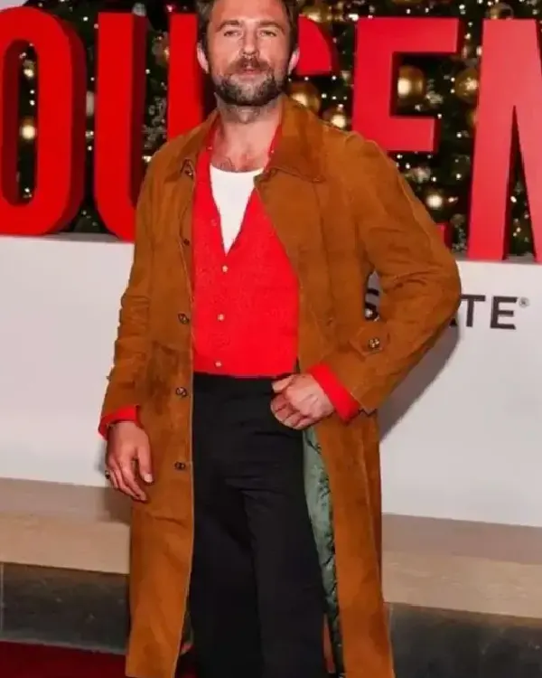 Buy Brandon Sklenar The Housemaid Brown Brown Coat