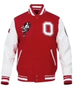Buy Bryce Harper Ohio State University Red and White Varsity Jacket