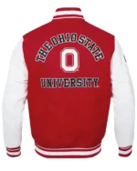 Buy Bryce Harper Ohio State University Red and White Varsity Jacket Sale