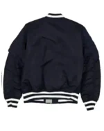 Buy Championship Series Seattle Mariners 2025 Richard Sherman Full-Zip Navy Blue Bomber Jacket back