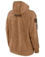 Buy Chicago Bears Salute To Service Club 2023 Brown Pullover Hoodie Sale