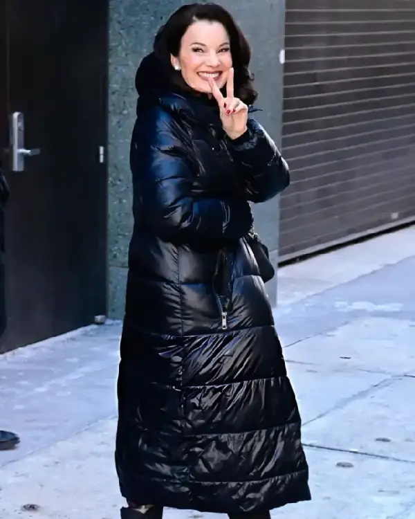 Buy Fran Drescher New York City Black Oversized Full-Length Puffer Coat
